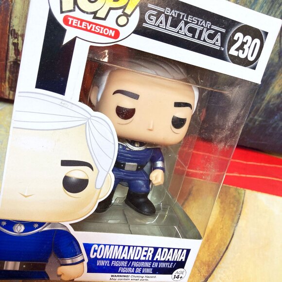 [NEW] Funko Pop Television #230 Battlestar Galactica Commander Adama Collectible - Picture 2 of 8